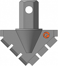 Долото шнековое лопастное ДП-165.89.Ш55 фото