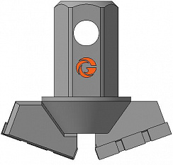 Долото шнековое лопастное ДЛЛ-151.76.Ш55 фото